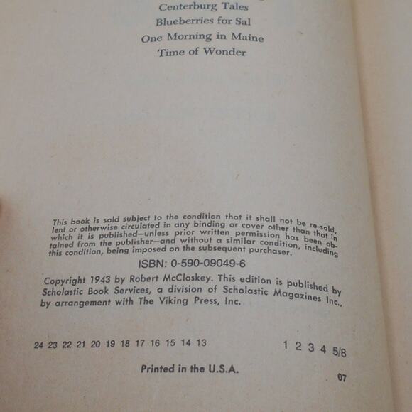 Homer Price Robert McCloskey 1987 Scholastic Books Paperback Good - Picture 5 of 8